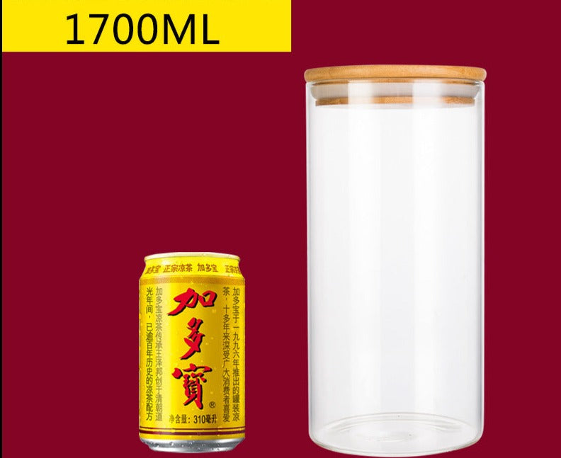 Transparent Glass Food Storage Container