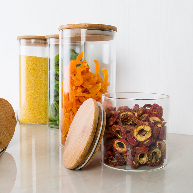 Transparent Glass Food Storage Container