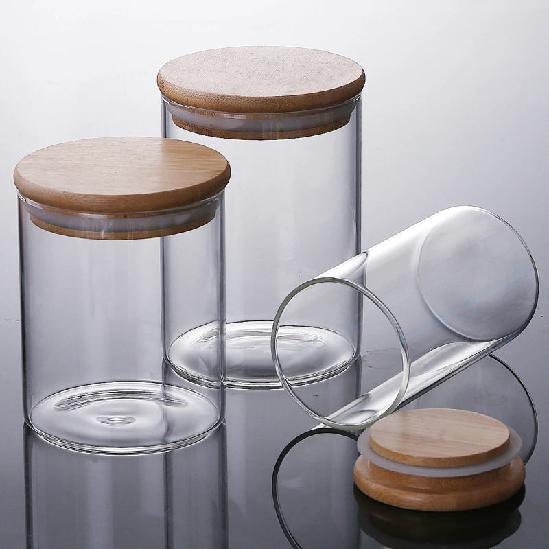 Transparent Glass Food Storage Container